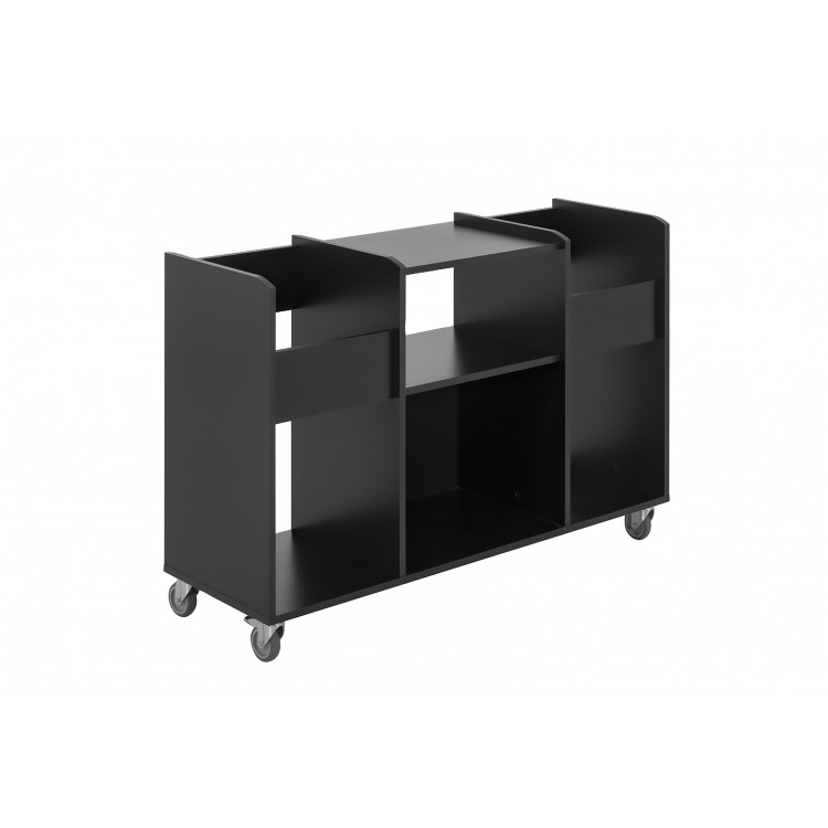 Meuble de rangement pour vinyles contemporain noir Chimène