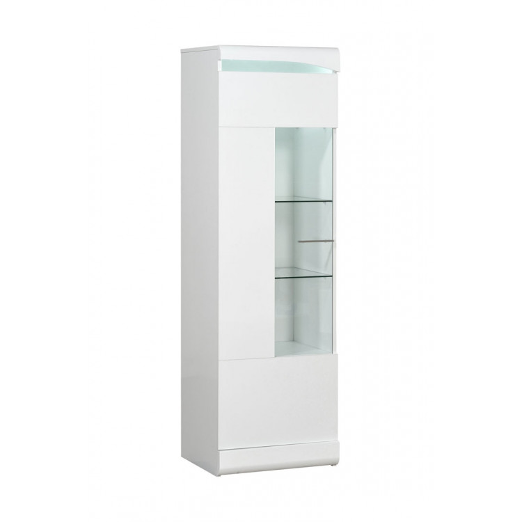 Vitrine moderne 50 cm blanche Ontario