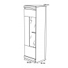 Vitrine moderne 50 cm blanche Ontario