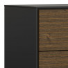 Commode adulte design noir/expresso Soledad