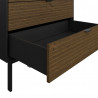 Commode adulte design noir/expresso Soledad