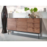 Buffet/bahut design 150 cm noir/expresso Soledad