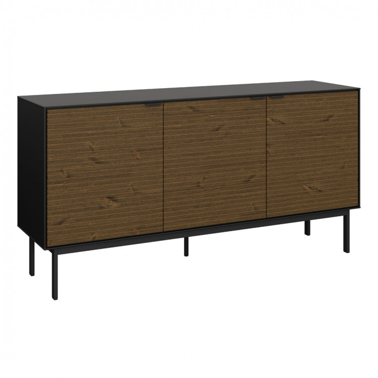 Buffet/bahut design 150 cm noir/expresso Soledad I