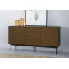 Buffet/bahut design 150 cm noir/expresso Soledad I