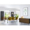 Buffet/bahut design 150 cm noir/expresso Soledad I