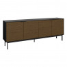 Buffet/bahut design 200 cm noir/expresso Soledad