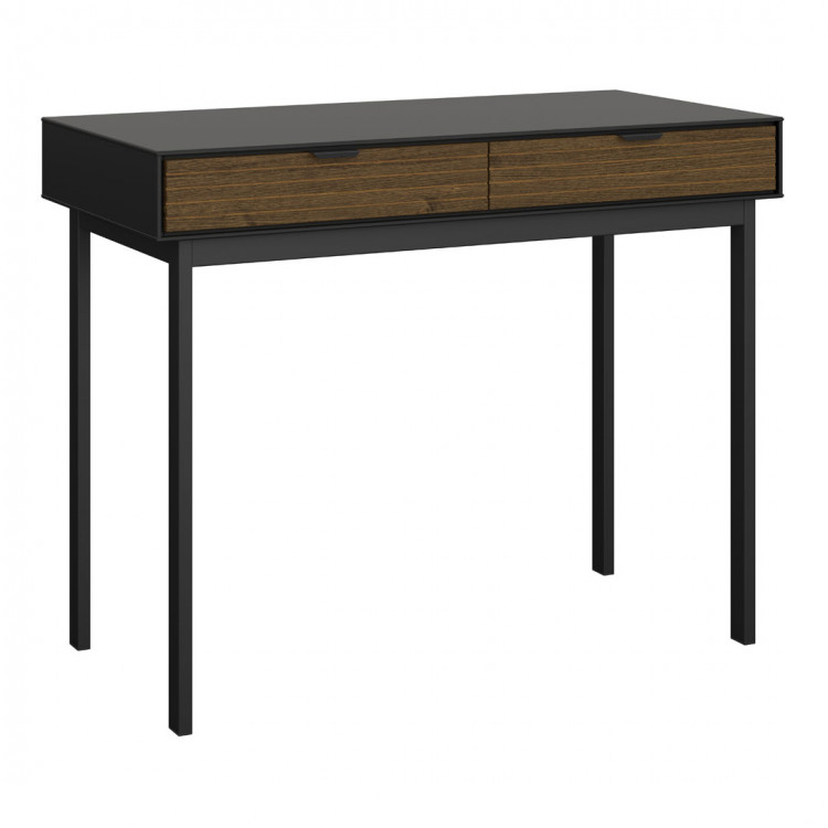 Bureau droit design noir/expresso Soledad