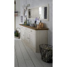 Buffet/bahut style campagne en pin blanchi Firmin