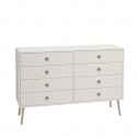 Commode double style scandinave blanc Blaise
