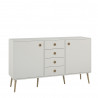 Meuble de rangement style scandinave blanc Blaise