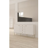 Meuble de rangement style scandinave blanc Blaise