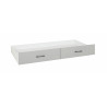 Tiroir de lit enfant moderne blanc/gris Seraphin