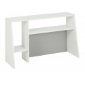 Réhausse pour bureau moderne blanc/gris Seraphin