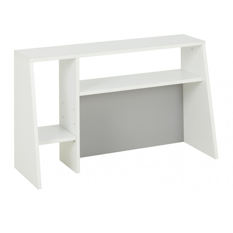 Réhausse pour bureau moderne blanc/gris Seraphin