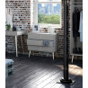Commode style scandinave grise Lazare