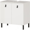 Meuble sous lavabo contemporain blanc Ushuaya