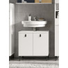 Meuble sous lavabo contemporain blanc Ushuaya