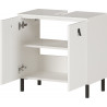 Meuble sous lavabo contemporain blanc Ushuaya