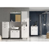 Meuble sous lavabo contemporain blanc Ushuaya