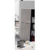 Armoire haute de bureau moderne grise Hacienda