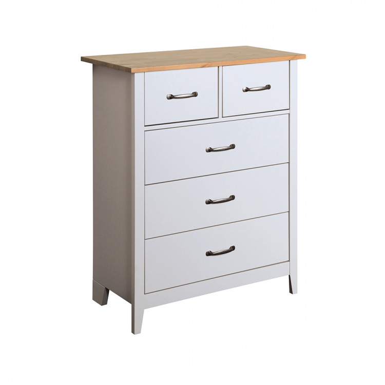 Commode style nature grise 77 cm Boreal
