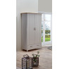 Armoire style nature grise 99 cm Boreal