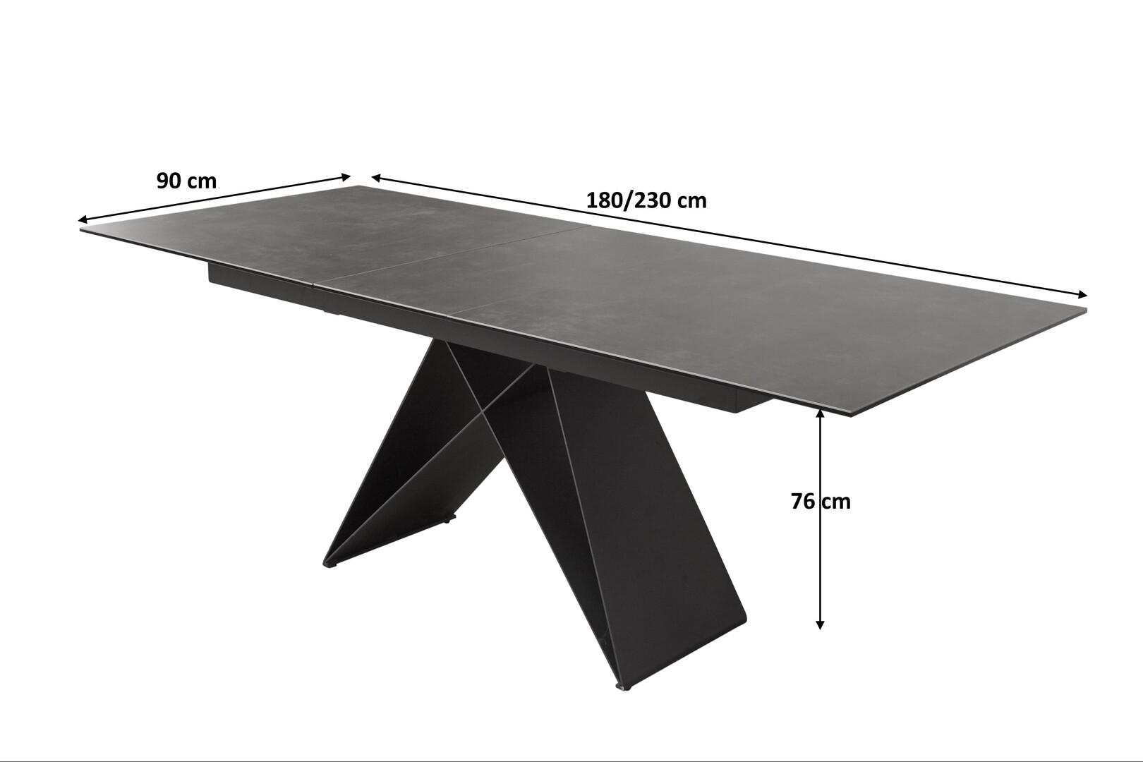 Table à manger contemporaine extensible 180-230 cm