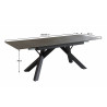 Table de salle à manger extensible moderne en céramique anthracite Veracruz