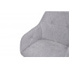 Chaise de salle à manger moderne en tissu gris (lot de 2) Indiana