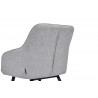 Chaise de salle à manger moderne en tissu gris (lot de 2) Indiana