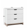 Commode contemporaine blanche Grichka