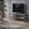 Meuble TV industriel en bois et métal Lilly