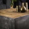 Table basse industrielle en bois et métal Benjamin
