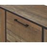 Buffet/bahut industriel 220 cm coloris bois Hidalgo