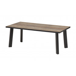 Table basse industrielle coloris bois Hidalgo