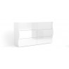 commode moderne 155 cm blanc laqué Onida