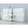 commode moderne 155 cm blanc laqué Onida
