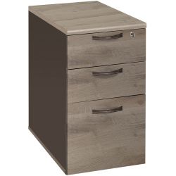 Caisson de bureau fixe contemporain coloris chêne Romain
