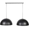 Suspension industrielle en métal 2 lampes Ø60 cm Kevin