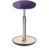 Tabouret ergonomique réglable en hauteur assise en tissu violet Elsa