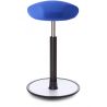 Tabouret ergonomique réglable en hauteur assise en tissu bleu Elsa