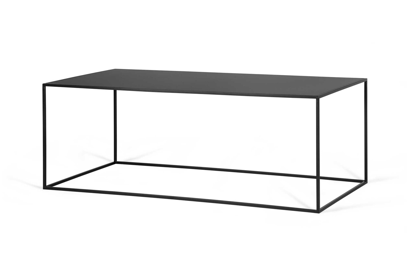 Table basse industrielle rectangulaire en métal Flore