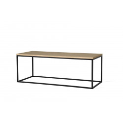 Table basse rectangulaire 110 cm industrielle Helisa