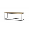 Table basse rectangulaire 110 cm industrielle Helisa