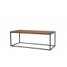 Table basse rectangulaire 110 cm industrielle Helisa