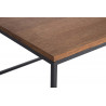 Table basse rectangulaire 110 cm industrielle Helisa