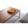 Table basse rectangulaire 110 cm industrielle Helisa