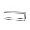 Table basse rectangulaire 110 cm industrielle Helisa