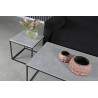 Table basse rectangulaire 110 cm industrielle Helisa