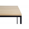 Table basse rectangulaire 120 cm industrielle Helisa